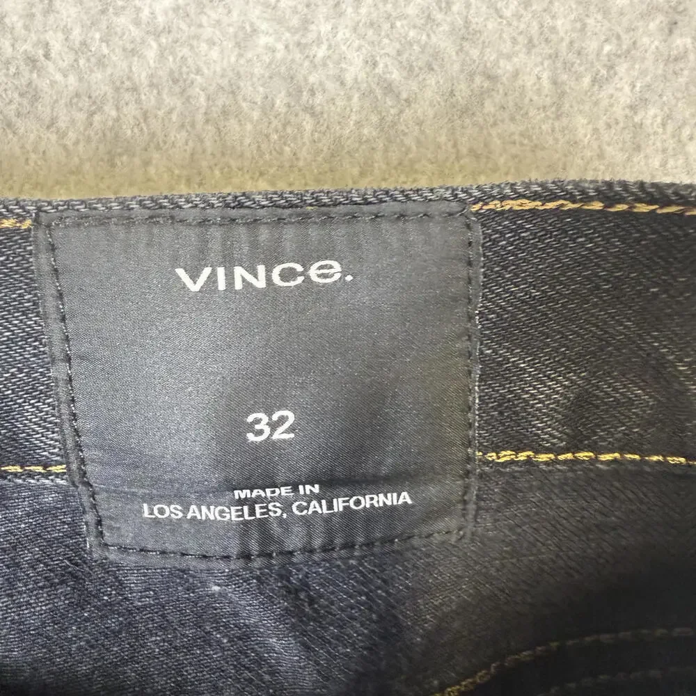 Vince Men's Size 32 Black Skinny Jeans Ankle Length 35